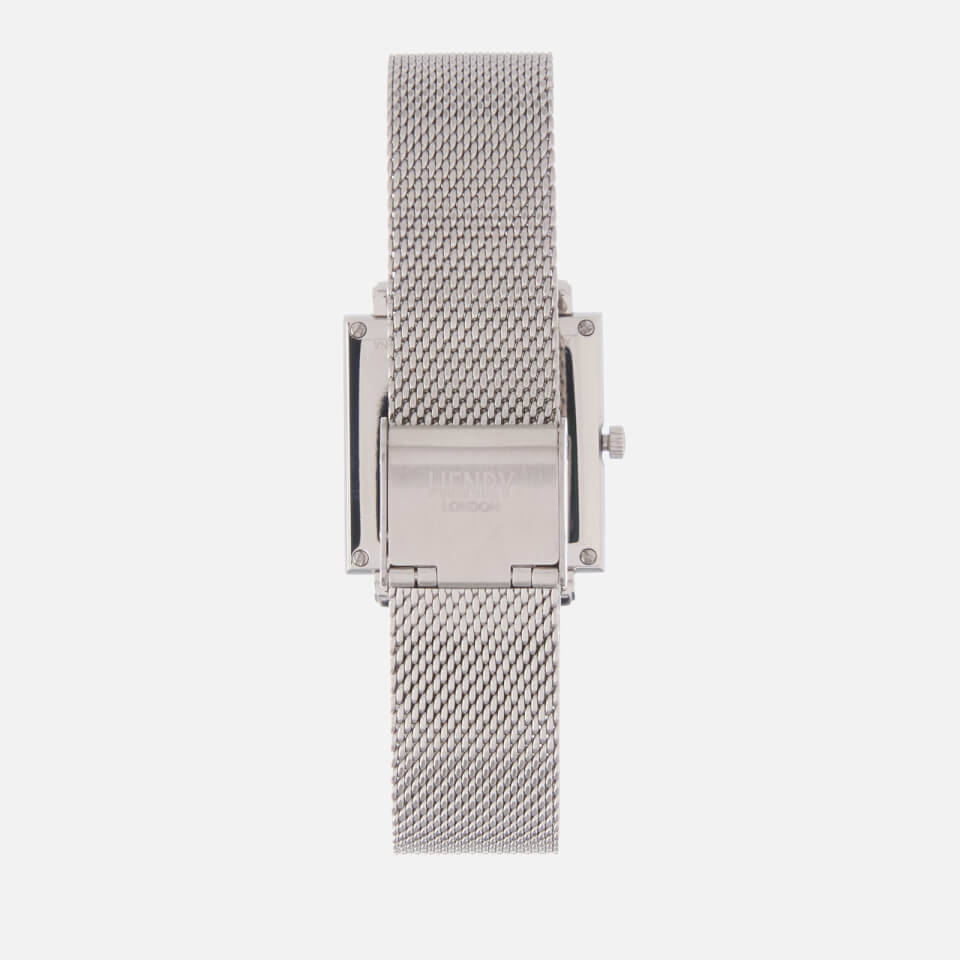 Henry London Women's Heritage Square Link Watch - Silver