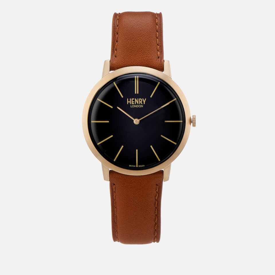 Henry London Men's 40mm Iconic Watch - Brown