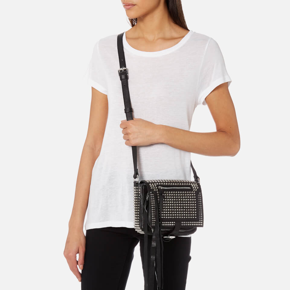 McQ Alexander McQueen Women's Studded Mini Cross Body Bag - Black