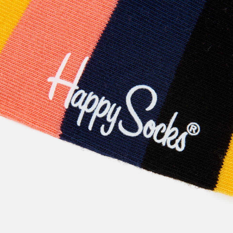 Happy Socks Mens Stripes 3 Pack Socks - Multi - UK 7.5-11.5