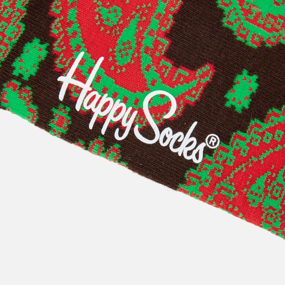Happy Socks Mens Patterned 3 Pack Socks - Multi - UK 7.5-11.5