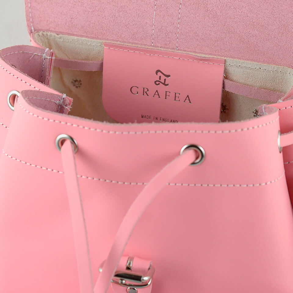 Grafea Women's Peony Leather Backpack - Pink