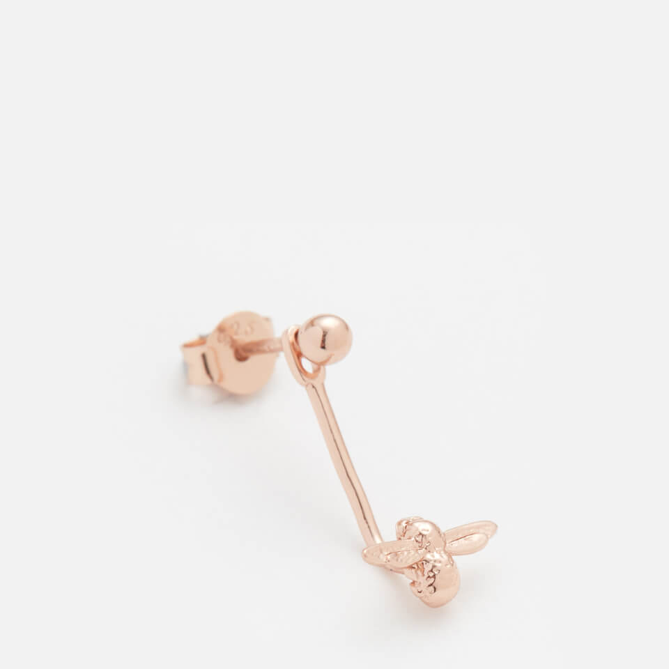 Olivia Burton Women's Moulded Bee Earrings - Rose Gold