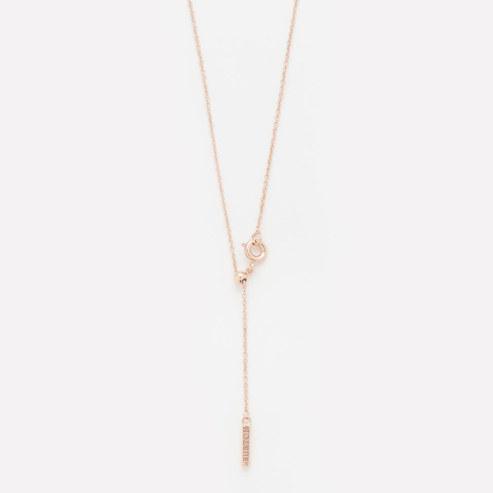 Olivia Burton Women's Moulded Bee and Ball Necklace - Rose Gold