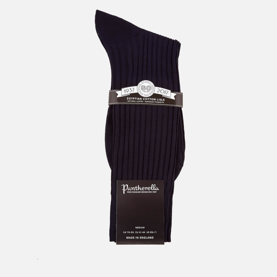 Pantherella Men's Danvers Classic Cotton Socks - Navy