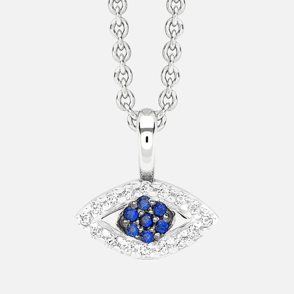 Missoma Women's Silver Evil Eye Necklace - Silver