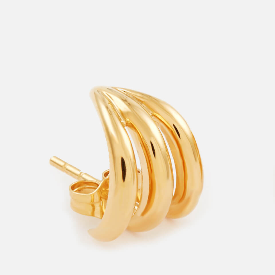 Missoma Women's Gold Claw Studs - Gold