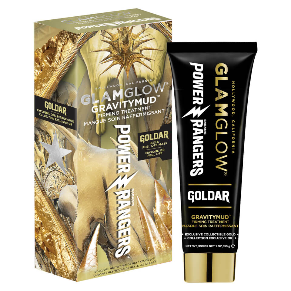 GLAMGLOW Gravitymud Firming Treatment - Gold Peel Off Mask Power Rangers Edition