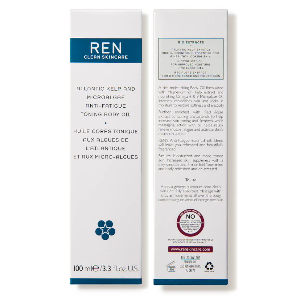 REN Clean Skincare Atlantic Kelp and Magnesium Body Oil 100ml