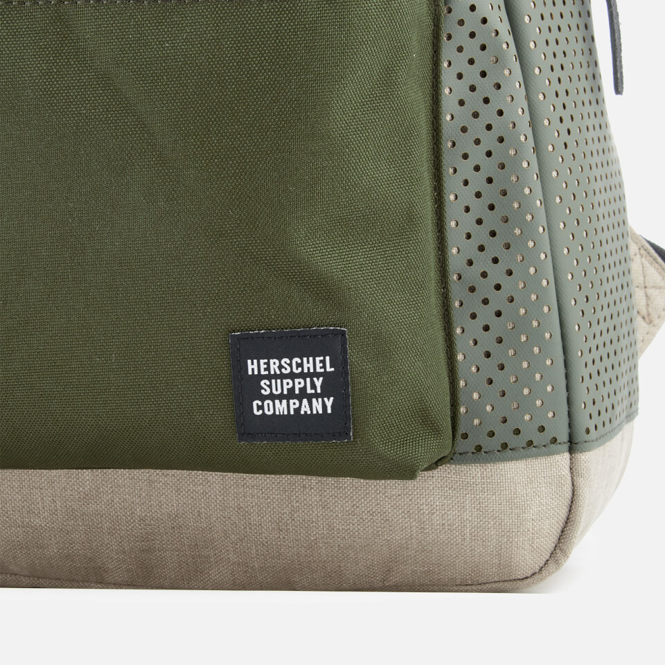 Herschel Supply Co. Men's Settlement Backpack - Light Khaki Crosshatch/Forest Night