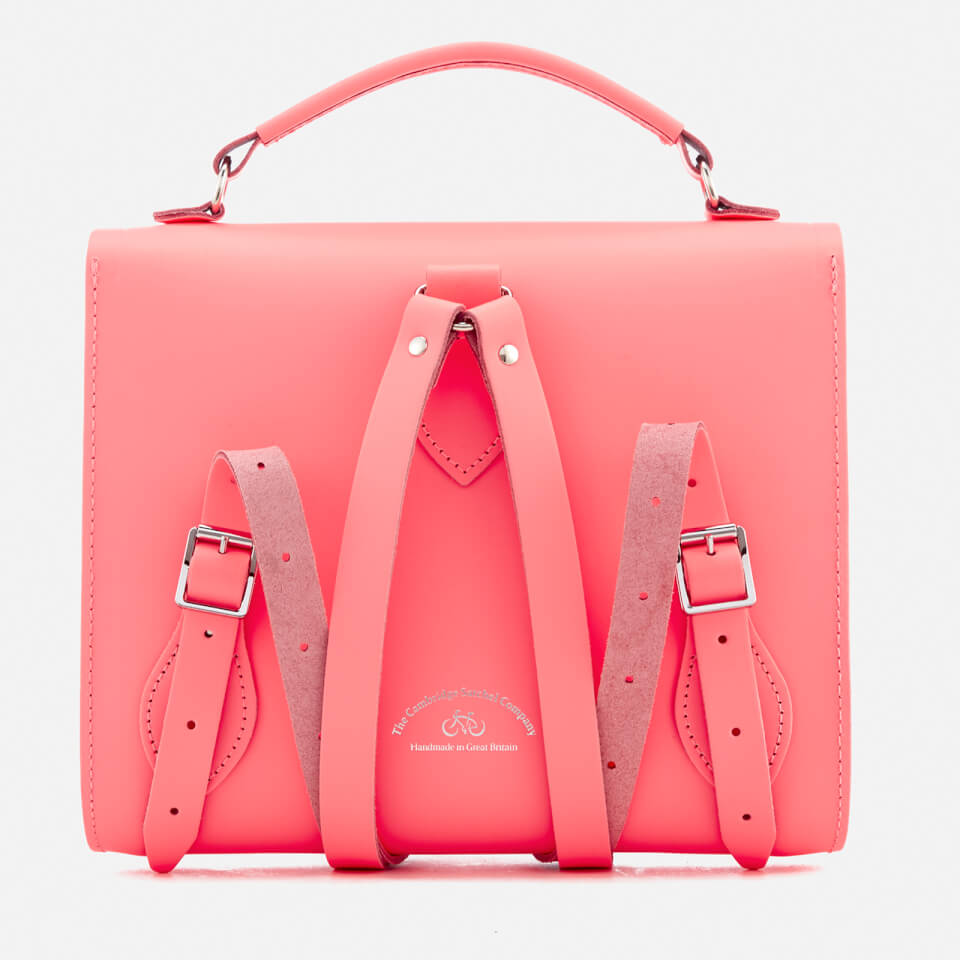 The Cambridge Satchel Company Women's Barrel Backpack - Neon Coral