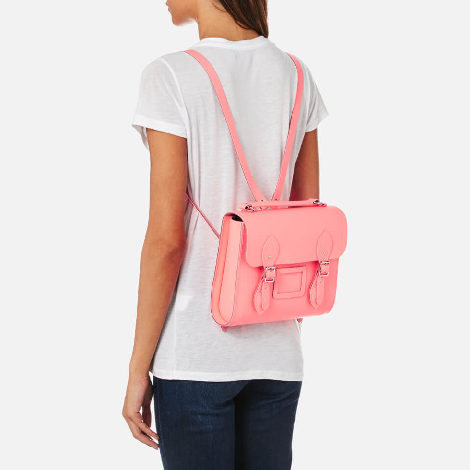 The Cambridge Satchel Company Women's Barrel Backpack - Neon Coral