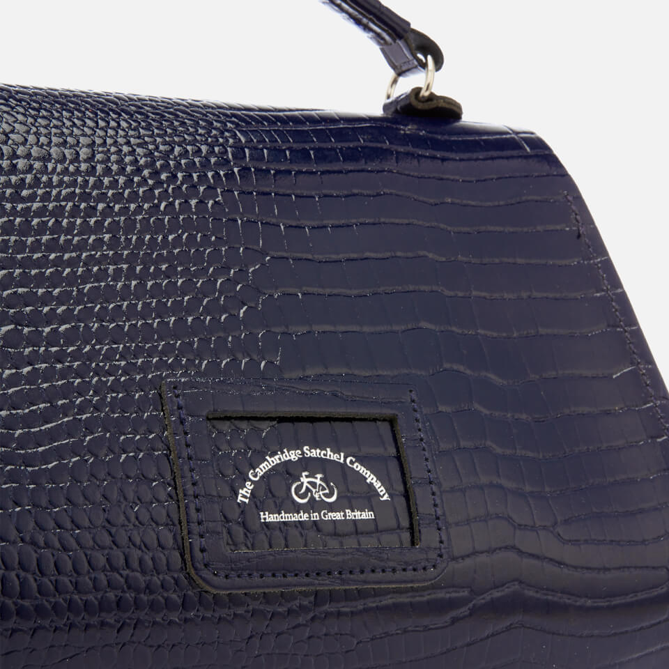 The Cambridge Satchel Company Women's Poppy Bag - Navy Croc Patent