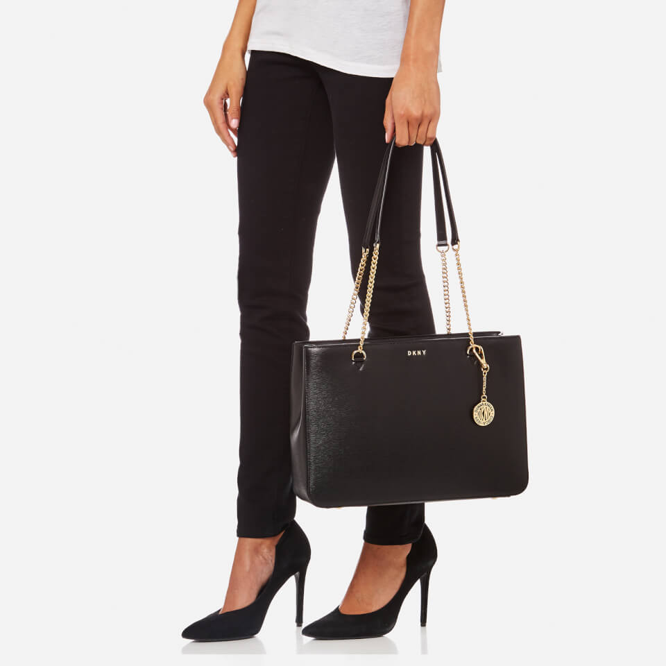 DKNY Women's Bryant Large Shopper Tote Bag - Black