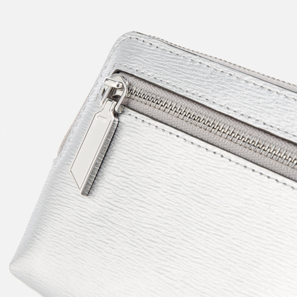 DKNY Women's Bryant Medium Wristlet Pouch Bag - Dark Silver