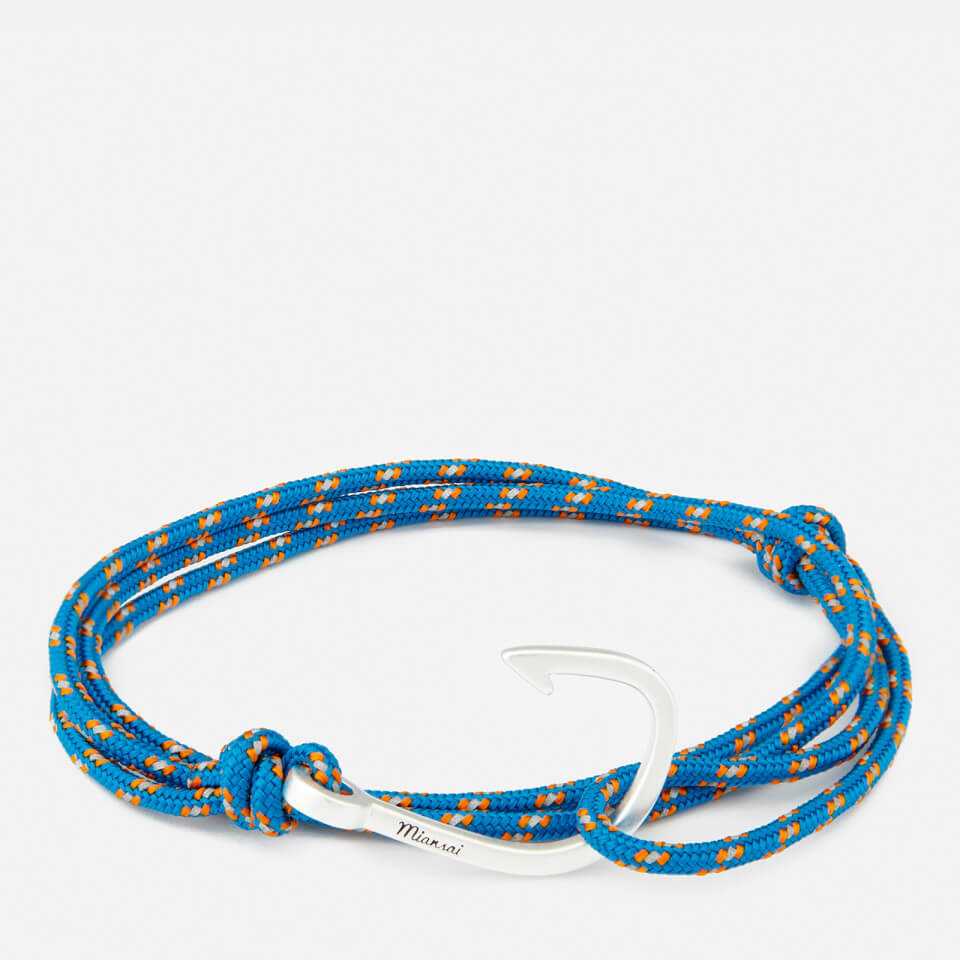 Miansai Men's Rope Bracelet with Silver Hook - Caribbean