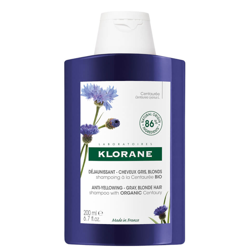 KLORANE Anti-yellowing Shampoo with Centaury for White and Grey Hair 200ml