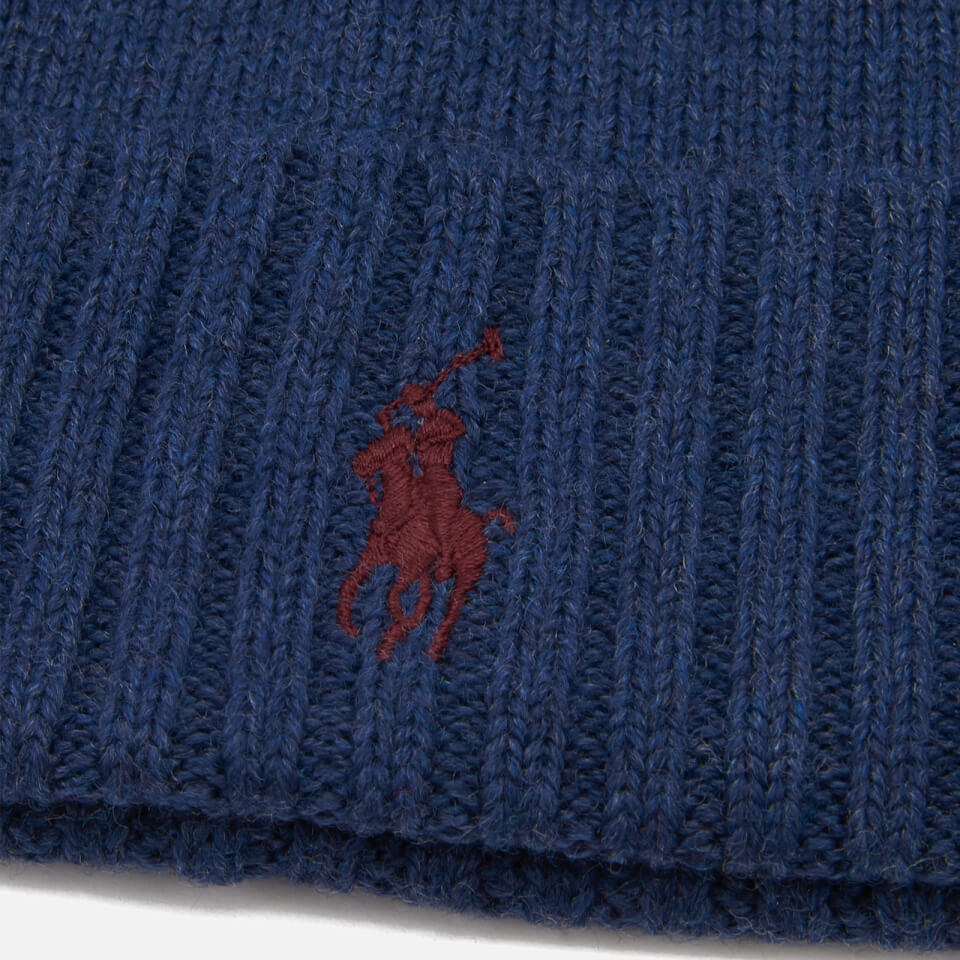 Polo Ralph Lauren Men's Merino Wool Beanie Hat - Shale Blue Heather