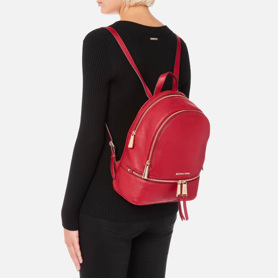 MICHAEL MICHAEL KORS Women's Rhea Zip Medium Backpack - Bright Red