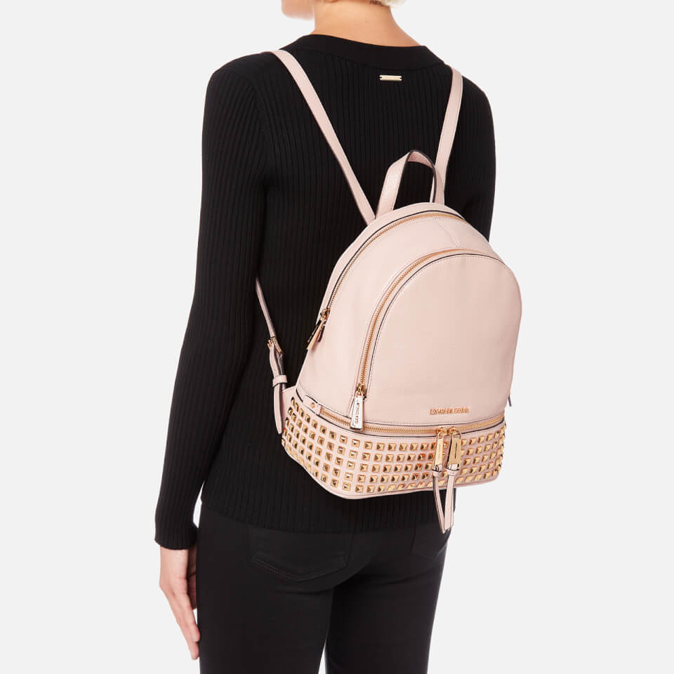 MICHAEL MICHAEL KORS Women's Rhea Zip Medium Stud Backpack - Soft Pink