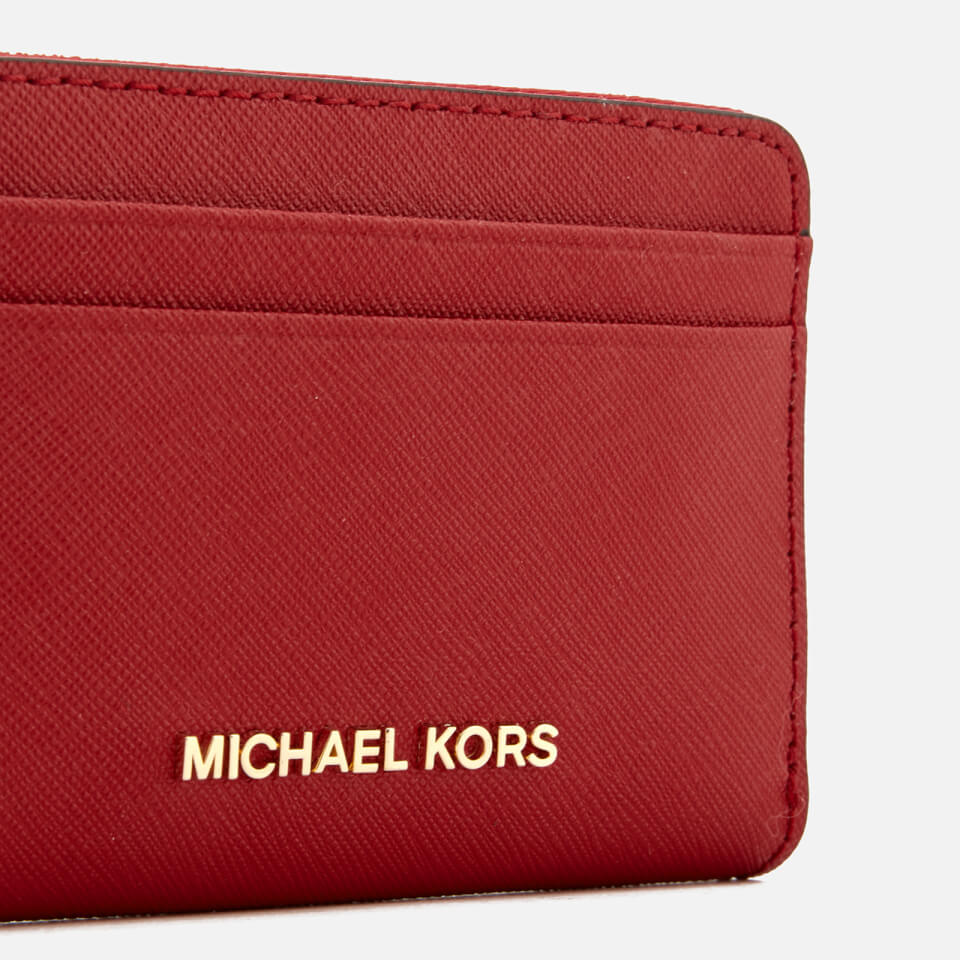 MICHAEL MICHAEL KORS Women's Money Pieces Zip Around Card Case - Bright Red