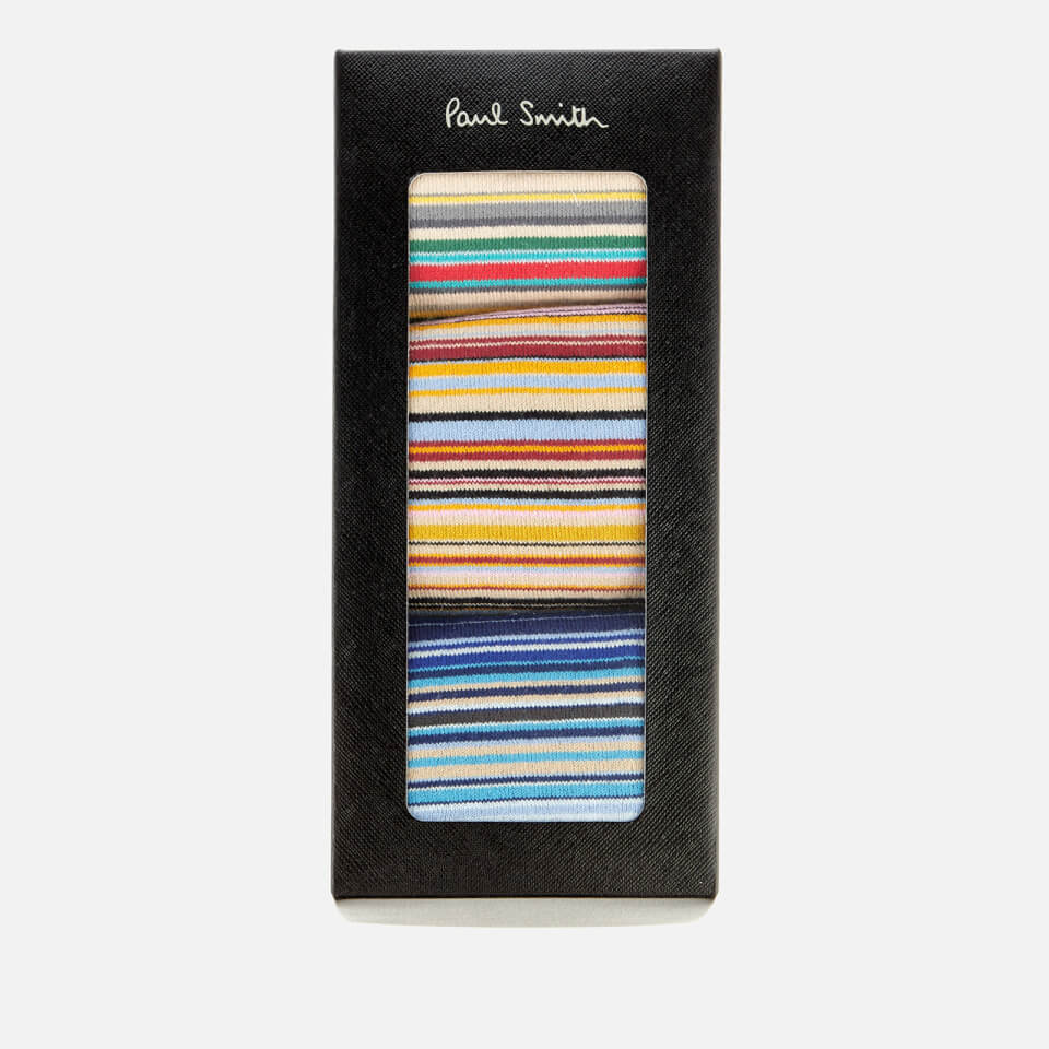 Paul Smith Men's Signature 3 Pack Stripe Socks - Multi