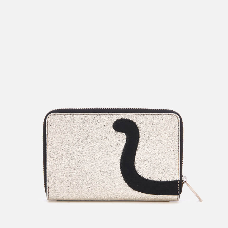 PS by Paul Smith Women's Silver Cat Zip Around Purse - Silver