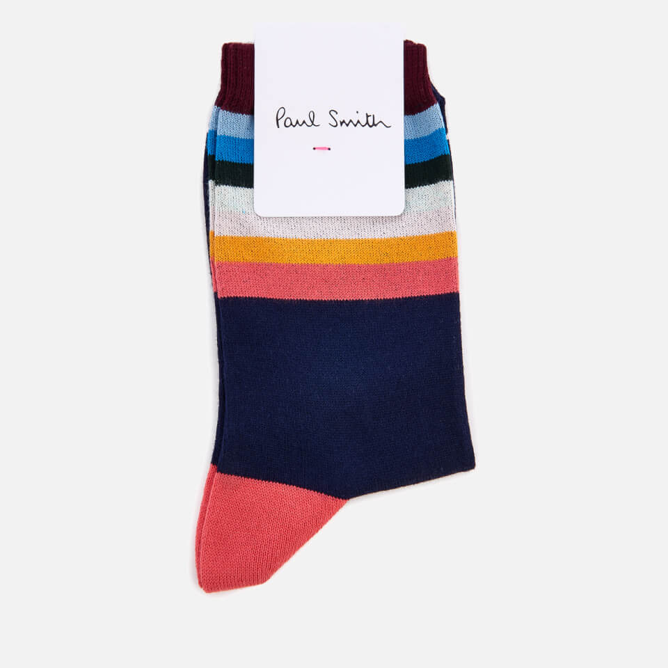 PS by Paul Smith Women's Cindy Signature Strip Socks - Multi/Navy