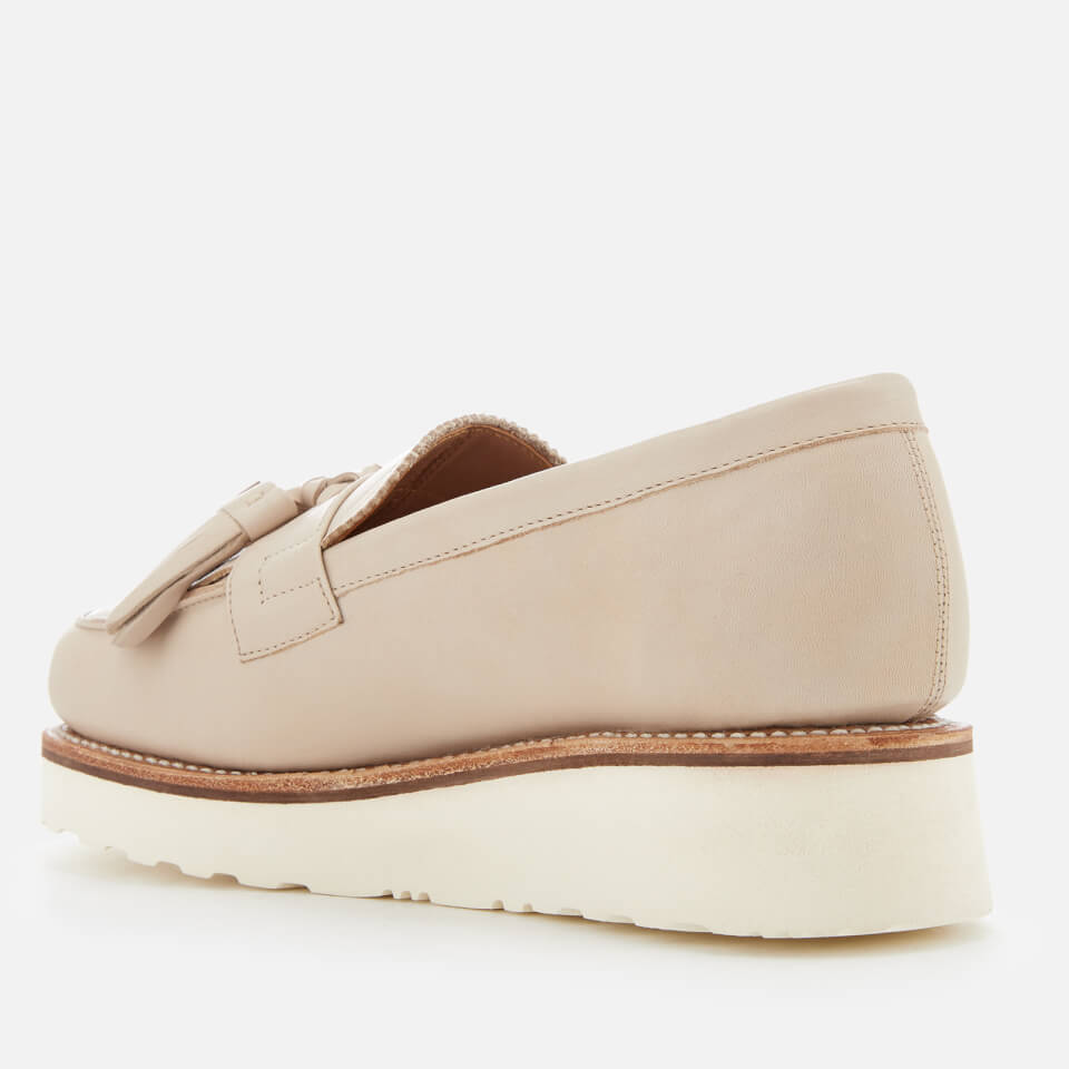 Grenson clara leather wedge loafers online