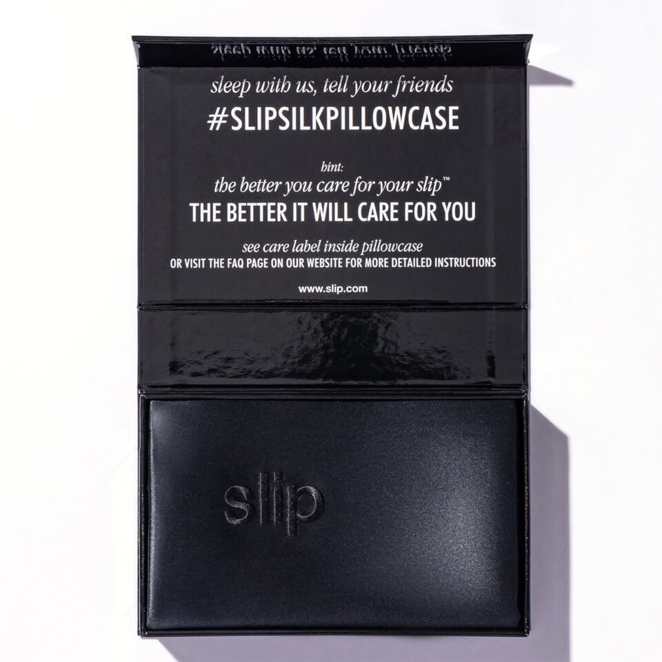 Slip Silk Pillowcase - Queen - Black