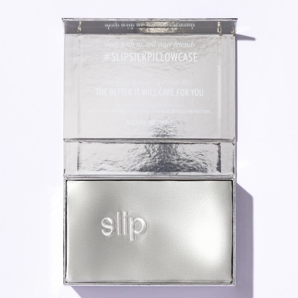 Slip Silk Pillowcase - Queen - Silver