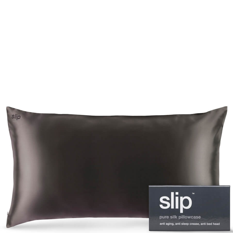 Slip Silk Pillowcase King - Charcoal