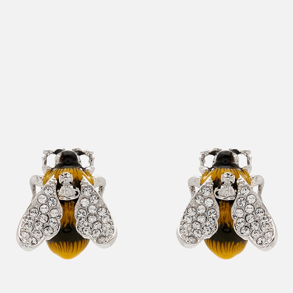 Vivienne Westwood Women's Bumble Earrings - White Crystal/Black