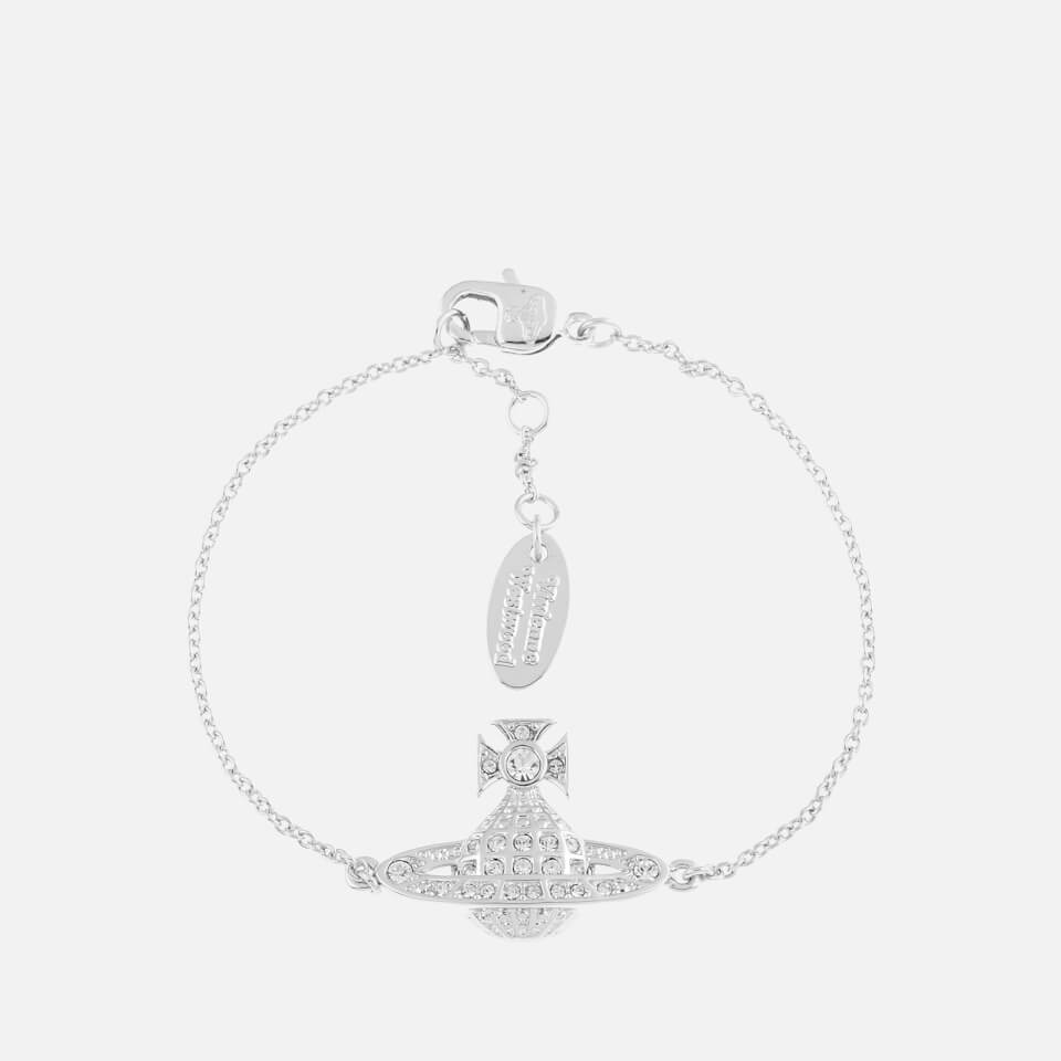 Vivienne Westwood Women's Minnie Bas Bracelet - Silver White Crystal