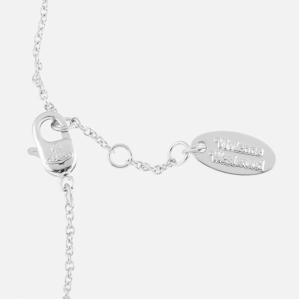 Vivienne Westwood Women's Minnie Bas Bracelet - Silver White Crystal