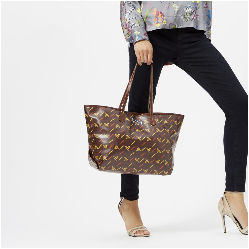 Vivienne Westwood Women's Colette Small Shopper Bag - Burgundy