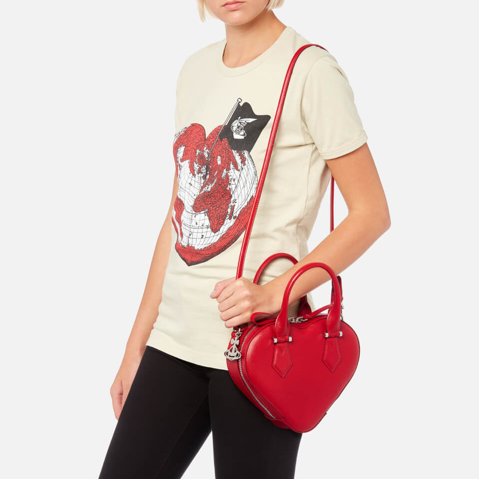 Vivienne Westwood Women's Johanna Heart Handbag - Red