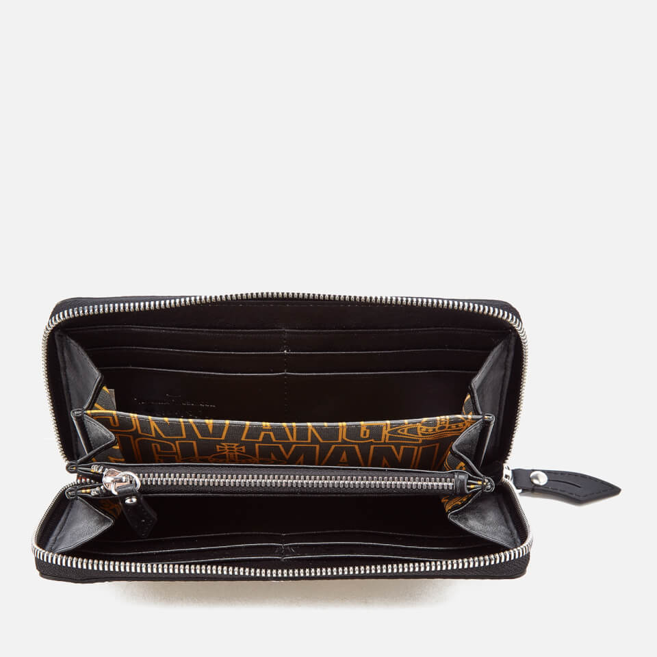 Vivienne Westwood Women's Zip Round Wallet - Yellow Leopard