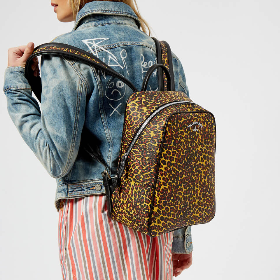 Vivienne Westwood Women's Leopard Backpack - Yellow Leopard