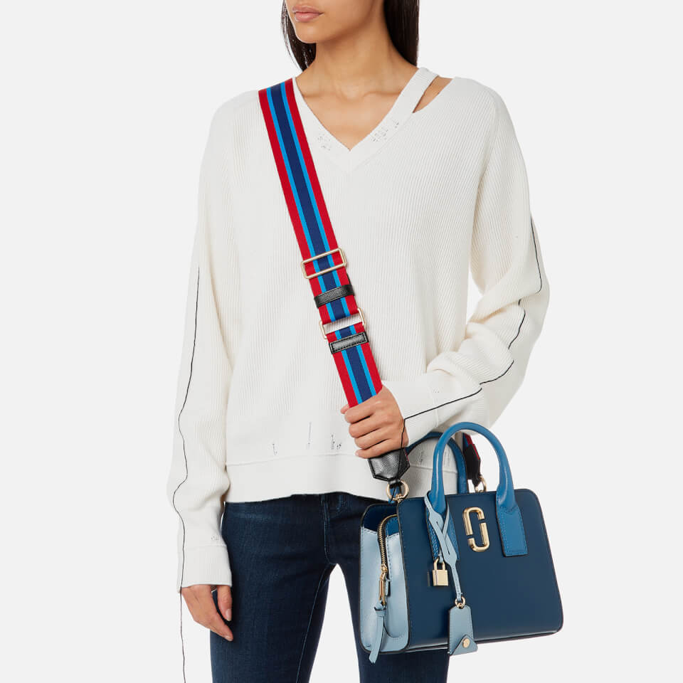 Marc Jacobs Women's Little Big Shot Tote Bag - Blue Sea/Multi