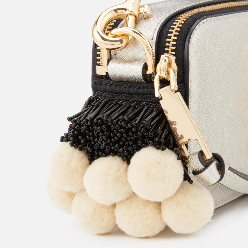 Marc Jacobs Women's Snapshot Beads and Poms Bag - Platinum/Multi
