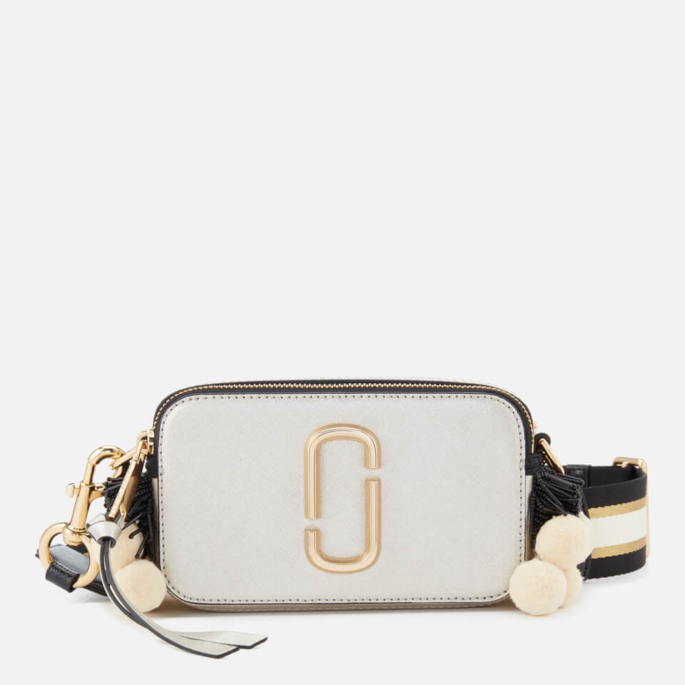 Marc Jacobs Women's Snapshot Beads and Poms Bag - Platinum/Multi