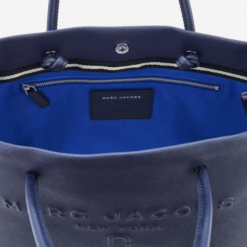Marc Jacobs Women's Logo Shopper East West Tote Bag - Midnight Blue