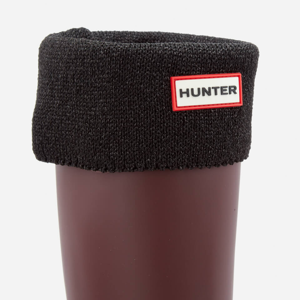 Hunter Original Tall Boot Socks with Glitter Cuff - Black