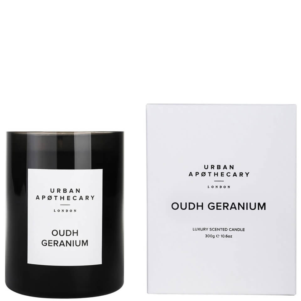 Urban Apothecary Oudh Geranium Luxury Candle 300g