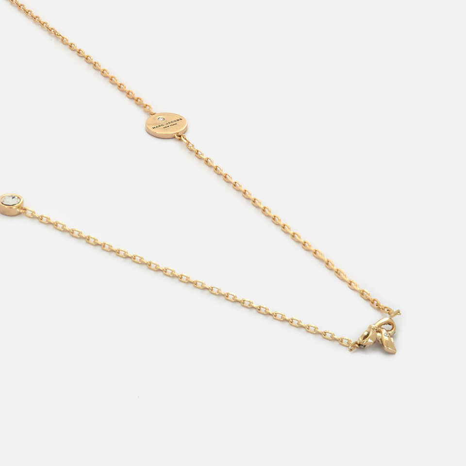 Marc Jacobs Women's MJ Coin Bow Long Necklace - Gold