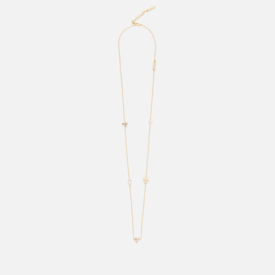 Marc Jacobs Women's MJ Coin Bow Long Necklace - Gold