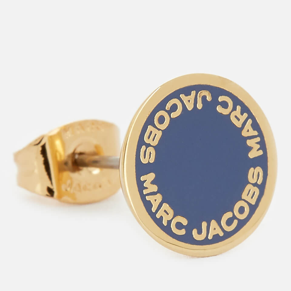 Marc Jacobs Women's Logo Disc Studs - Vintage Blue