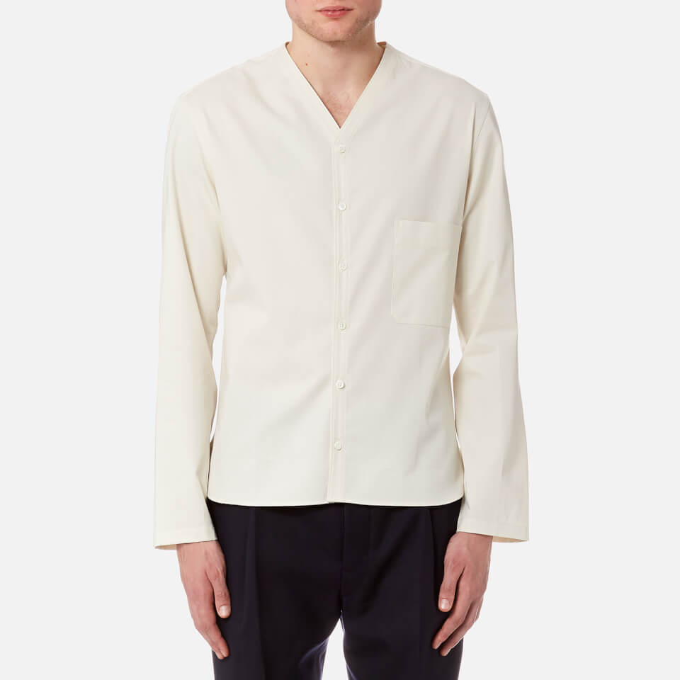 成田凌着用) LEMAIRE V-NECK SHIRT TOBACCO 成田凌着用) LEMAIRE V-NECK SHIRT TOBACCO - メルカリ