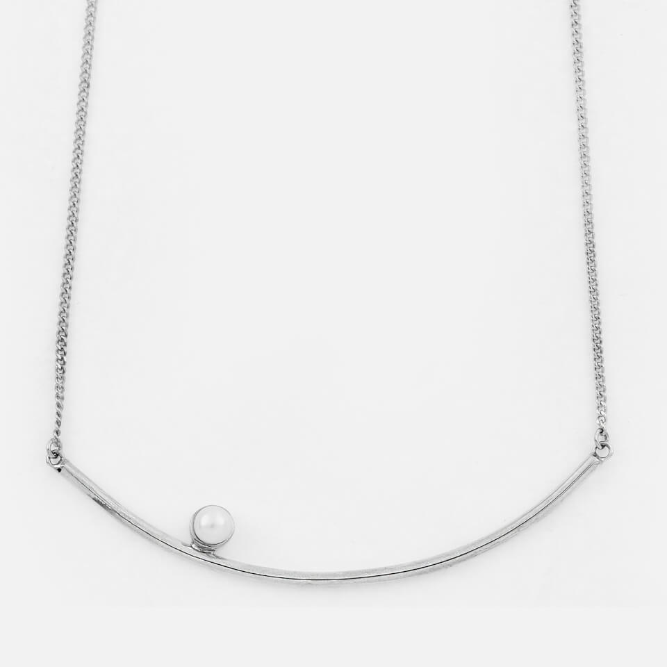 Cornelia Webb Women's Refined Large Pearl Necklace - Silver